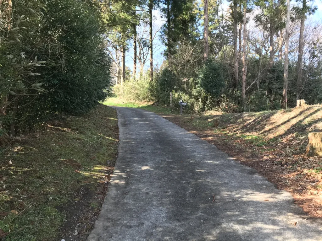 箕輪城の遊歩道の画像