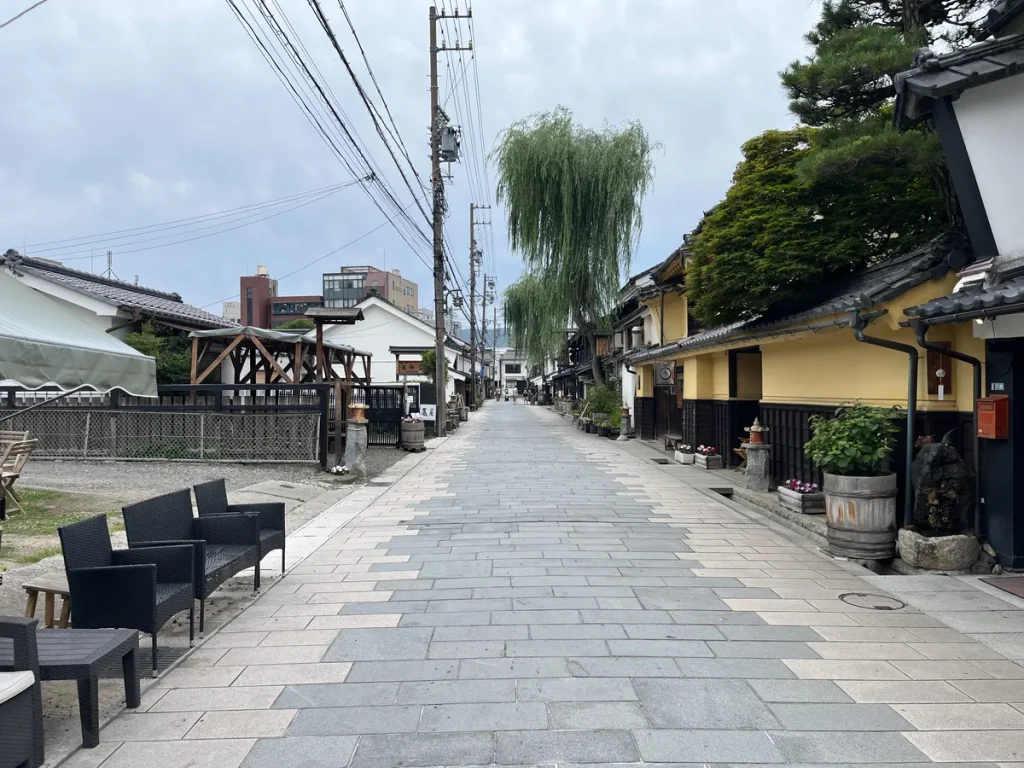 上田城近くの北國街道の画像